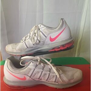 Nike Air Max Dynasty Running Shoes White Pink Gray Womens Size 12 816748…